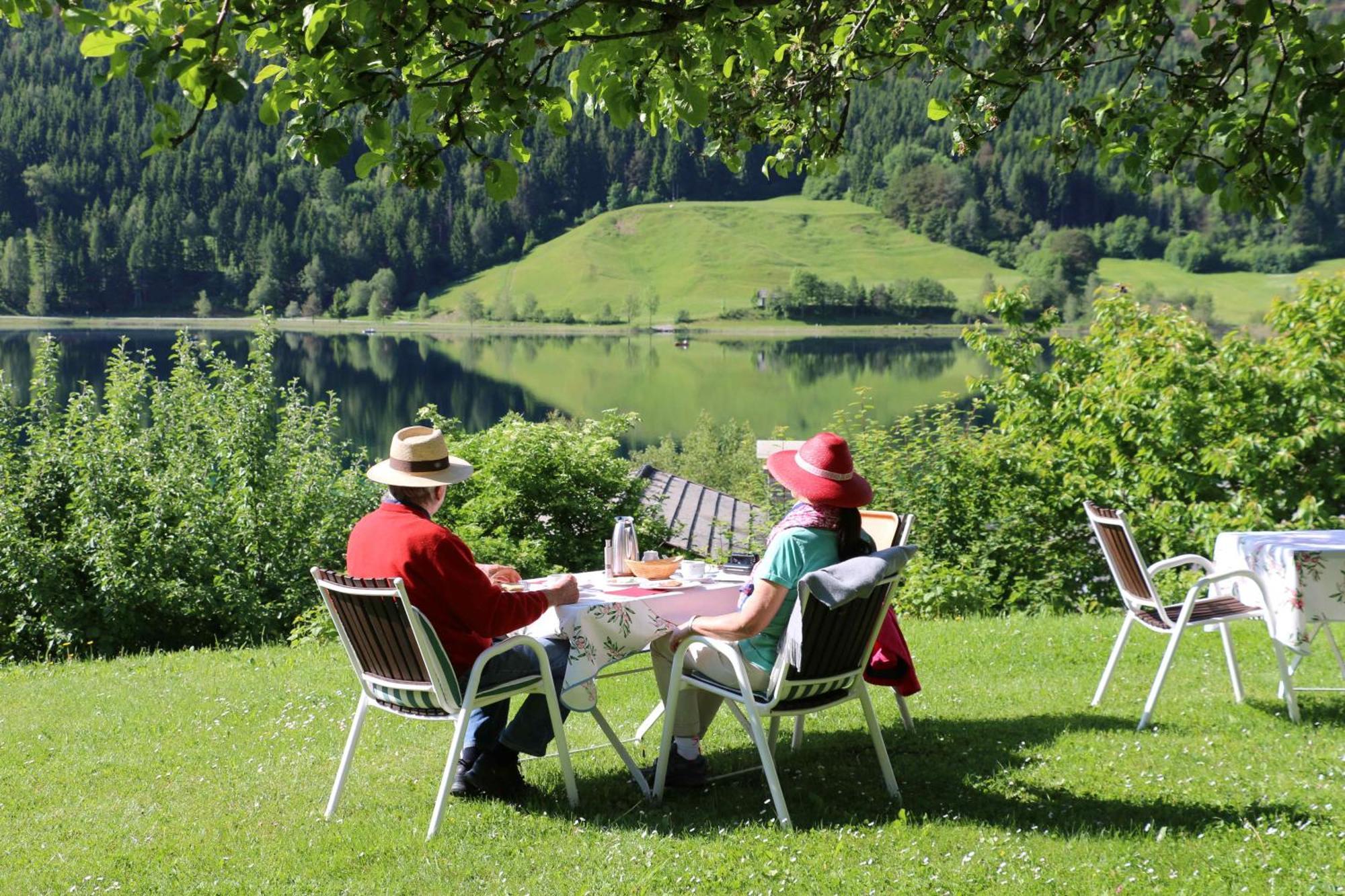 Ferienhof Obergasser Und Bergblick Weissensee Eksteriør billede